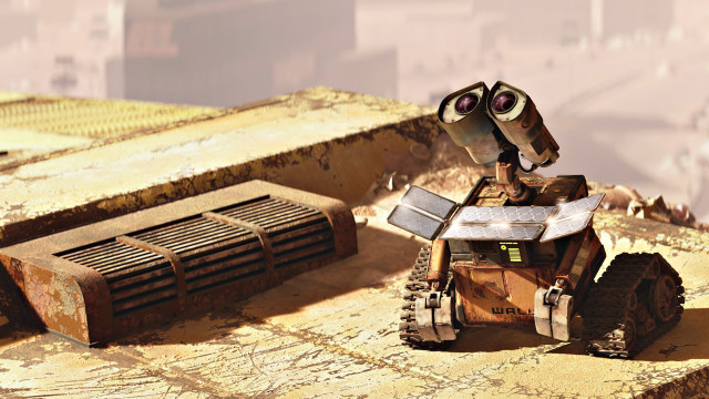 Robot automaton ruins mecha desert free wallpaper - medium preview image