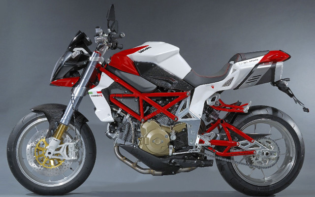 Red white motorcycle studio rendering free wallpaper - medium preview image