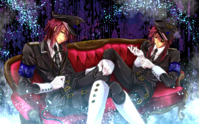Anime gothic steampunk redcouch rainy free wallpaper - medium preview image