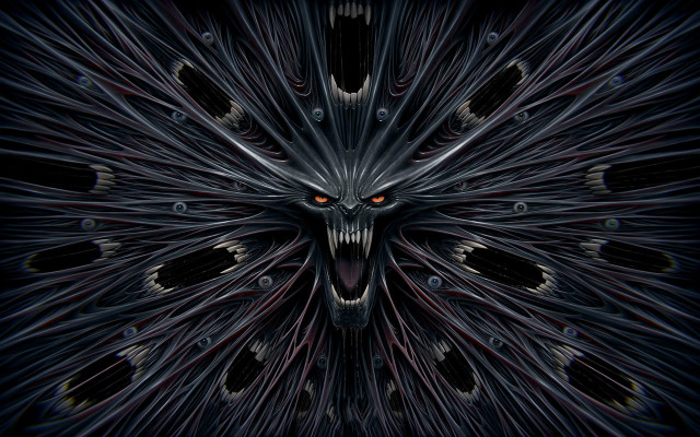 Demonic animal red eyes gothic free wallpaper - medium preview image