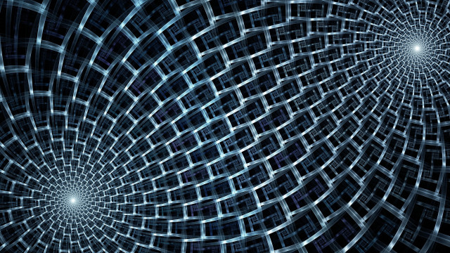 Blue spiral white dots black #3 free wallpaper - medium preview image