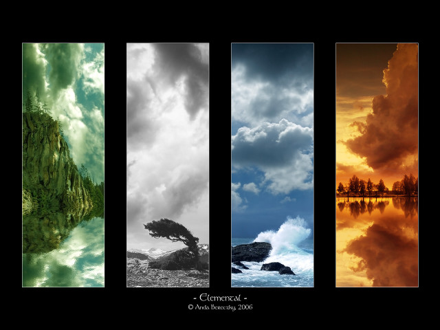 Clouds trees colors sizes series free wallpaper - medium preview image