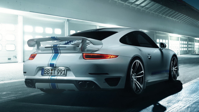 Silver sports car parking garage #4 free wallpaper - medium preview image