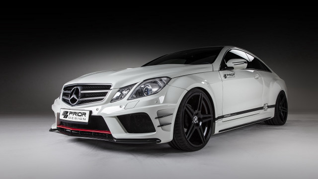 White mercedes digital rendering driving free wallpaper - medium preview image
