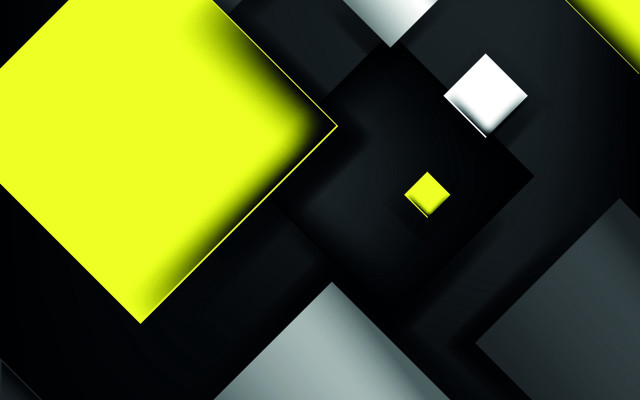 Black yellow abstract squares rectangles free wallpaper - medium preview image