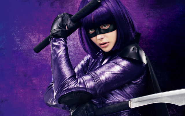 Purple heroine sword galaxy night free wallpaper - medium preview image