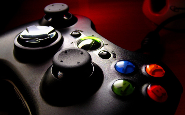 Controller side buttons red background free wallpaper - medium preview image