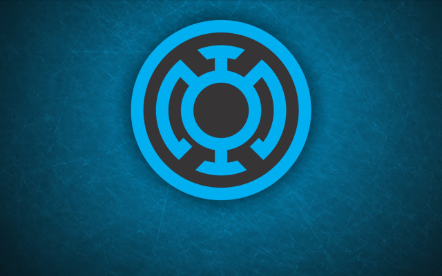 Blue black circular icon night free wallpaper - medium preview image