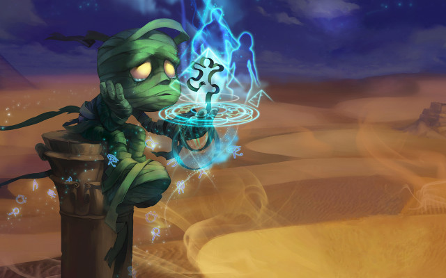 Cartoon character candle desert sky free wallpaper - medium preview image