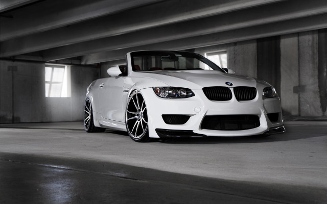 White car parking garage window free wallpaper - medium preview image