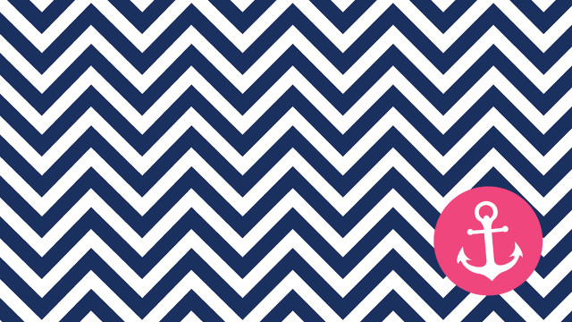 Blue white chevron anchor pink free wallpaper - medium preview image