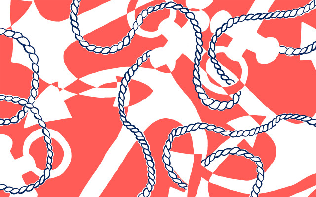 Red flag torii sunburst typographic free wallpaper - medium preview image