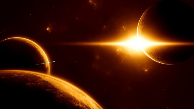 Solar system two planets bright #3 free wallpaper - medium preview image