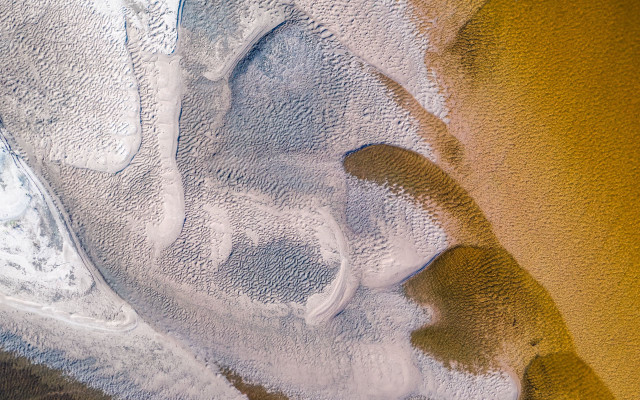 Birdseye beach ocean abstract mandelbrot free wallpaper - medium preview image