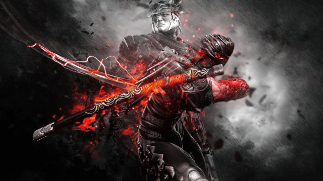 Armor sword fire dark sky free wallpaper - medium preview image