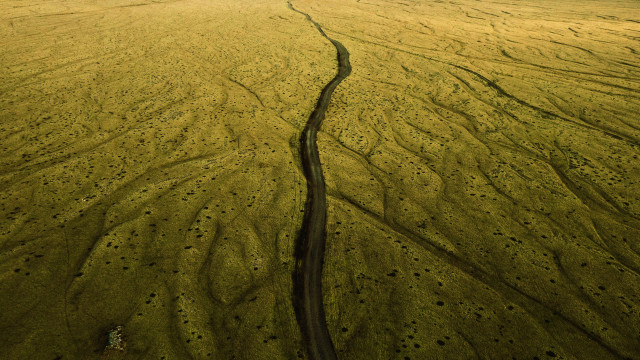 Road barren sky plane landart free wallpaper - medium preview image