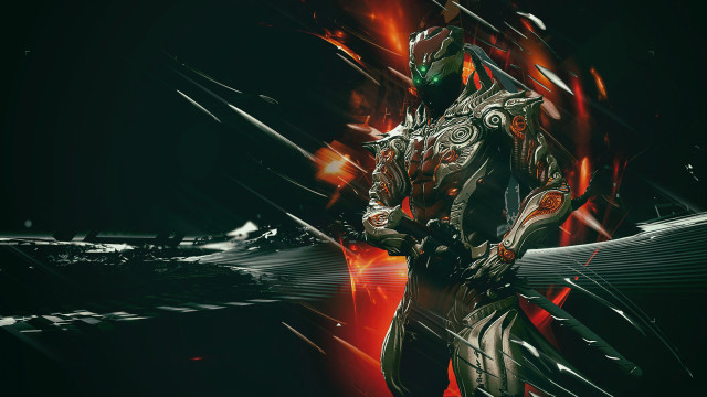 Futuristic suit sword flame dark free wallpaper - medium preview image