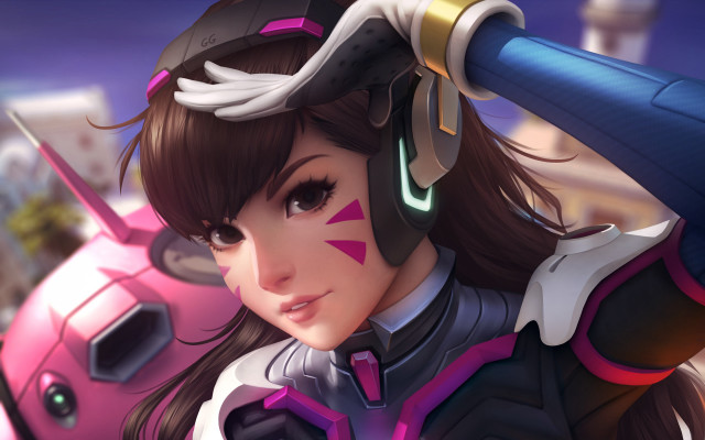 Woman helmet sword pilot suit free wallpaper - medium preview image