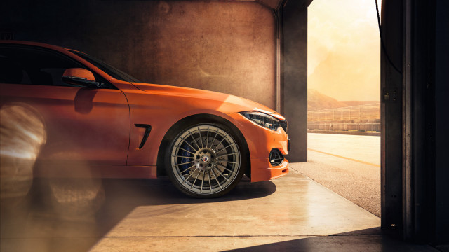Garage car door open person free wallpaper - medium preview image