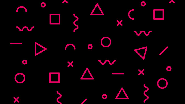Black pink shapes triangle rectangle free wallpaper - medium preview image