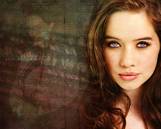 Woman blue eyes long hair free wallpaper - medium preview image