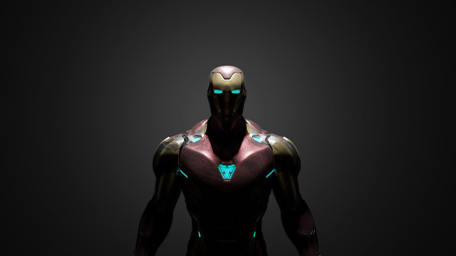 Man suit glowing eyes robot free wallpaper - medium preview image