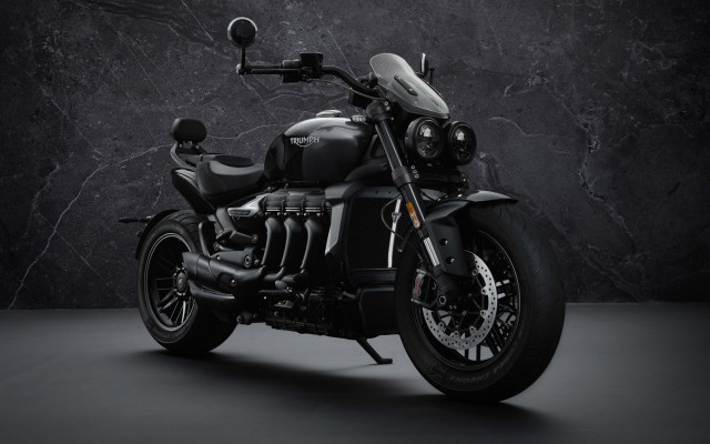 Black motorcycle night starry space free wallpaper - medium preview image