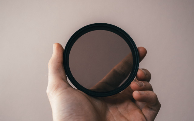 Mirror reflection hands brown background free wallpaper - medium preview image