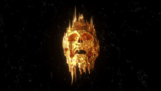 Skull crown stars dark astronaut free wallpaper - medium preview image