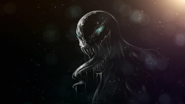 Glowing alien astronaut night sky free wallpaper - medium preview image