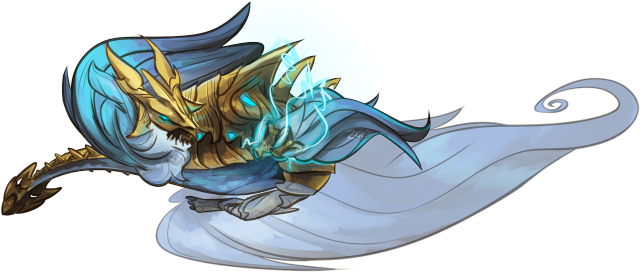 Dragon cartoon blue background blue free wallpaper - medium preview image
