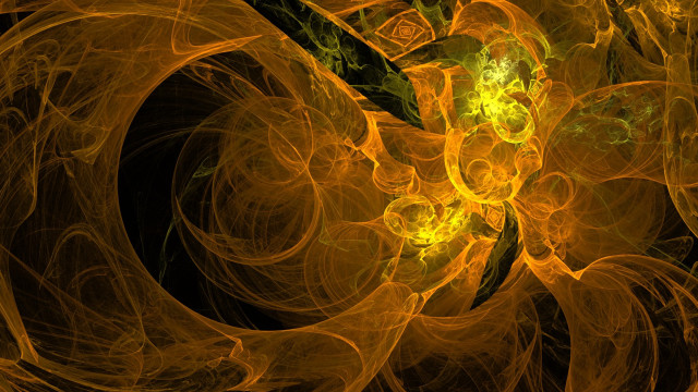Yellow black fractal mandebrot abstract free wallpaper - medium preview image