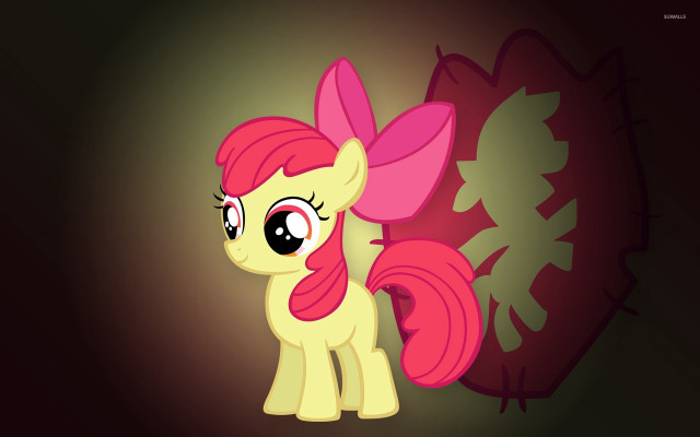 Pink pony hologram chippy bow free wallpaper - medium preview image