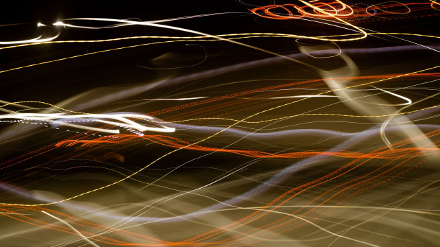 Blurry street light long exposure free wallpaper - medium preview image
