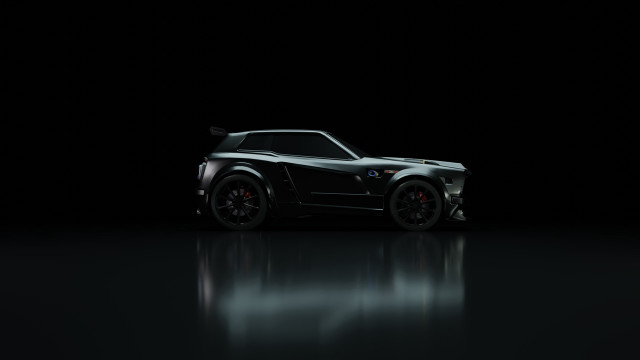 Black sports car hood up #9 free wallpaper - medium preview image