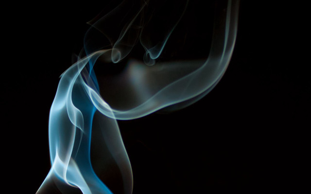 Smokey blue white space airbrush free wallpaper - medium preview image