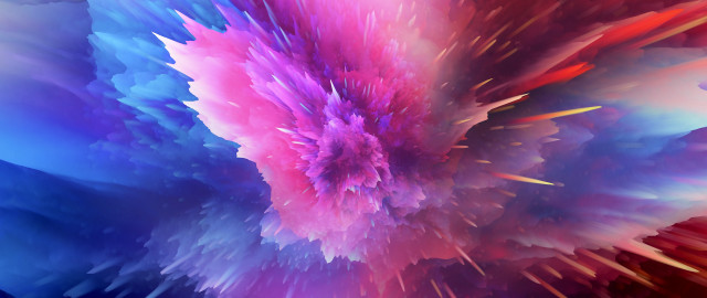 Colorful abstract flower 3d generative free wallpaper - medium preview image