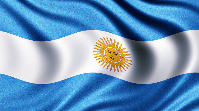 Argentina flag sun wavy pattern free wallpaper - medium preview image
