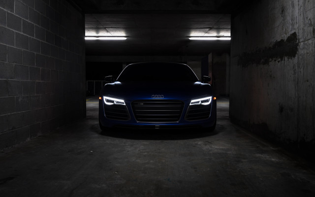Dark car tunnel lights open free wallpaper - medium preview image