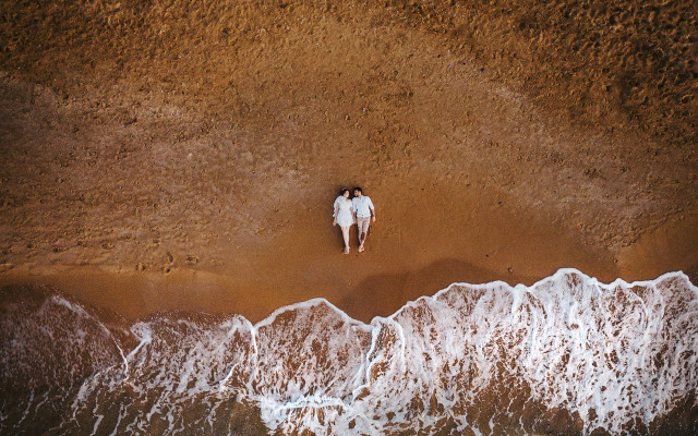 Beach romantic erosion sand water free wallpaper - medium preview image