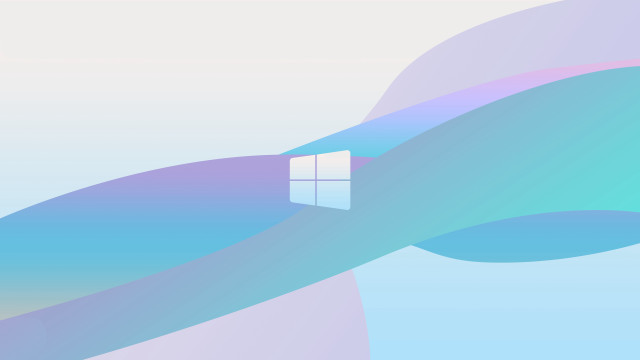 Blue purple abstract window wave free wallpaper - medium preview image