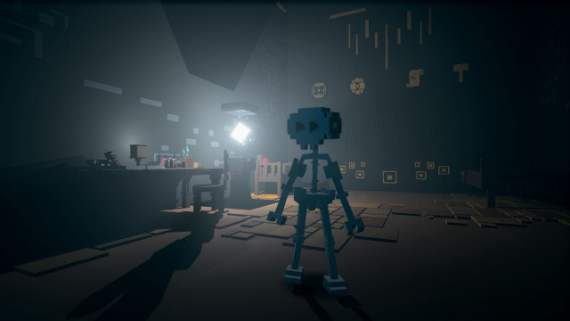Robot light beeple vanitas lowpoly free wallpaper - medium preview image