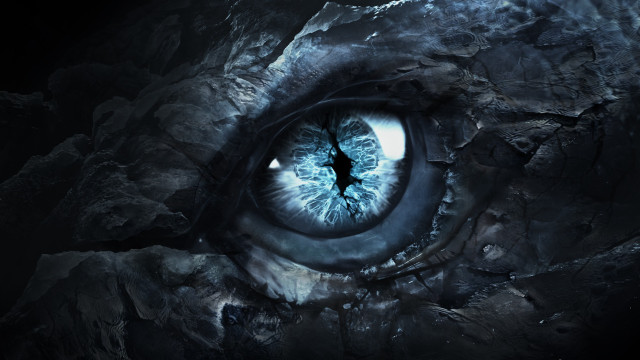 Blue eye cave rocks gothic free wallpaper - medium preview image