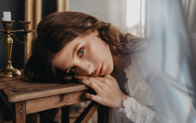 ArabellaRankin portrait blurry candle curtain free wallpaper - medium preview image