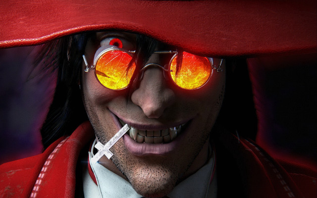 Man red glasses red hat free wallpaper - medium preview image