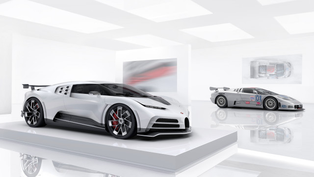White sports car display background free wallpaper - medium preview image
