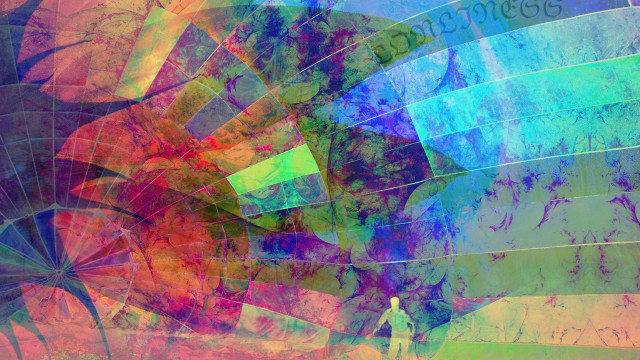 Mandelbrot colorful umbrella digital holography free wallpaper - medium preview image