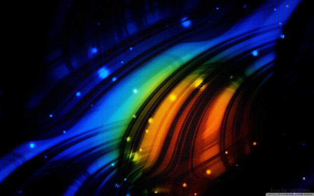 Colorful background rainbow lights black free wallpaper - medium preview image