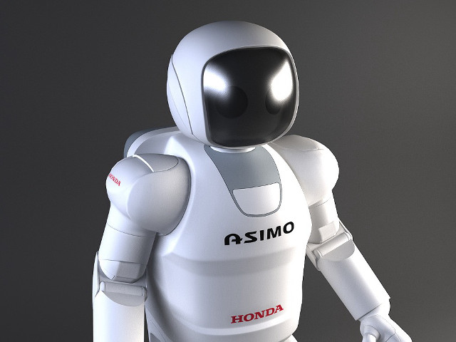 Robot walking black helmet red free wallpaper - medium preview image