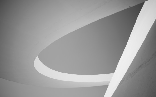 Black white curved ceiling light free wallpaper - medium preview image